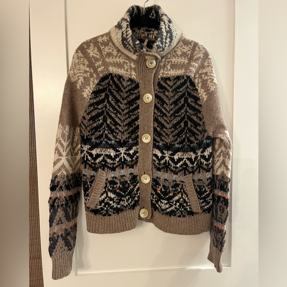 Free People Multicolor Patterned Sweater - image 1